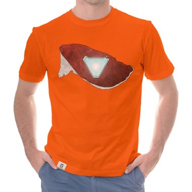 Herren T-Shirt - Arc Reactor Riss dunkelblau-rot S