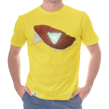 Herren T-Shirt - Arc Reactor Riss weiss-rot 5XL