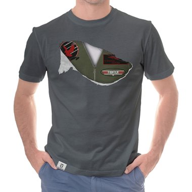 Herren T-Shirt - Jet Pilot oliv-oliv S