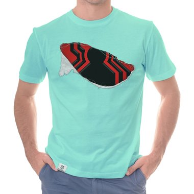 Herren T-Shirt - Spidey Riss dunkelblau-rot S