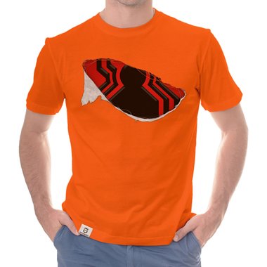 Herren T-Shirt - Spidey Riss dunkelblau-rot S