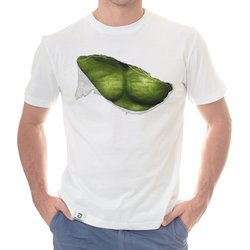 Herren T-Shirt - Green Monster Riss