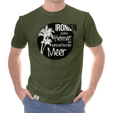 Herren T-Shirt - Ironien - Heimat am sarkastischen Meer