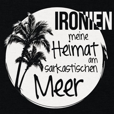 Damen T-Shirt V-Ausschnitt - Ironien - Heimat am sarkastischen Meer