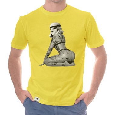 Herren T-Shirt - Tattoo Truppler dunkelblau-grau S