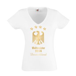 Deutschland T-Shirt Damen Adler WM2014 Weltmeister