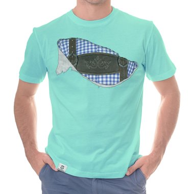 Herren T-Shirt - Mei Tracht hob I drunter dunkelblau-blau S