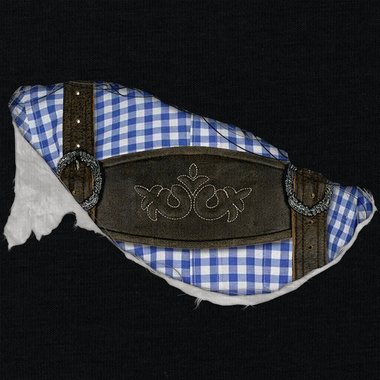 Herren T-Shirt - Mei Tracht hob I drunter dunkelblau-blau S