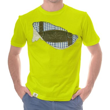 Herren T-Shirt - Mei Tracht hob I drunter dunkelblau-blau S
