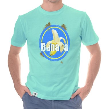 Herren T-Shirt - Banana dunkelblau-braun S