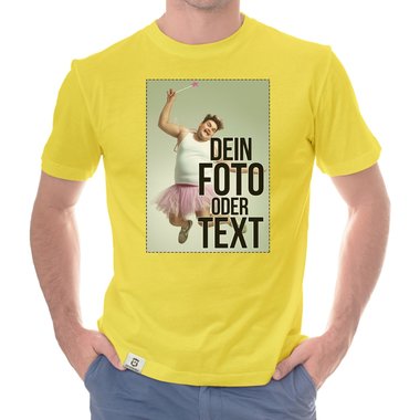 Dein individuelles T-Shirt mit deinem Bild und Text! Damen T-Shirt - dunkelblau M