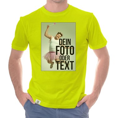 Dein individuelles T-Shirt mit deinem Bild und Text! Damen T-Shirt - dunkelblau M