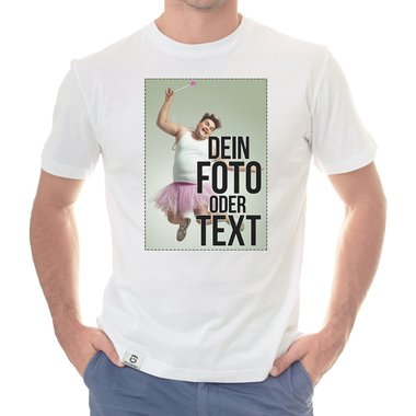 Dein individuelles T-Shirt mit deinem Bild und Text! Kinder T-Shirt - weiss 152-164