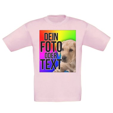 Dein individuelles T-Shirt mit deinem Bild und Text! Kinder T-Shirt - weiss 152-164