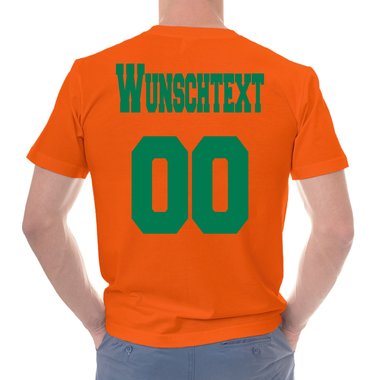 Personalisierbare Damen und Herren T-Shirts - Mit deinem Wunschtext und Nummer Damen V-Neck - dunkelgrau XS