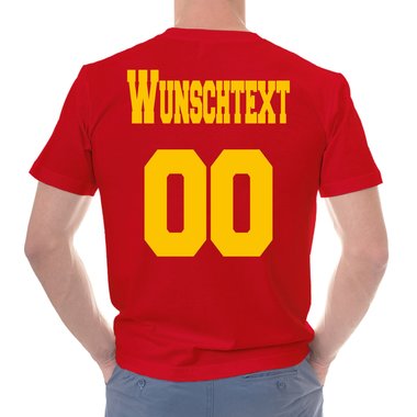 Personalisierbare Damen und Herren T-Shirts - Mit deinem Wunschtext und Nummer Damen V-Neck - dunkelgrau XS