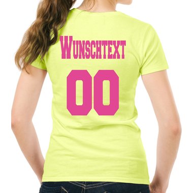 Personalisierbare Damen und Herren T-Shirts - Mit deinem Wunschtext und Nummer Herren Rundhals - weiss S
