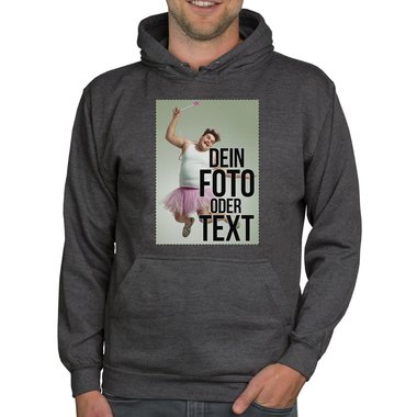 Designe deinen Damen, Herren oder Kinder Hoodie - Mit deinem individuellen Bild und Text!