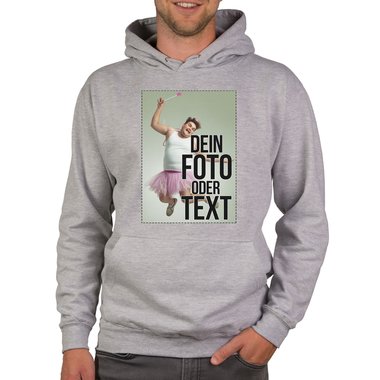 Designe deinen Damen, Herren oder Kinder Hoodie - Mit deinem individuellen Bild und Text!