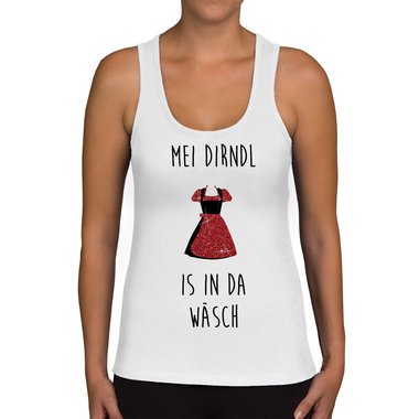 Oktoberfest Damen Shirts - U-Boot Ausschnitt und Tank Top - Mei Dirndl is in da Wsch - Glitzer U-Boot oliv-goldglitzer XS