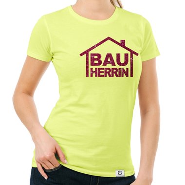 Damen Bauherrinnen Shirts - Rundhals und V-Neck - Glitzer Rundhals dunkelblau-goldglitzer S