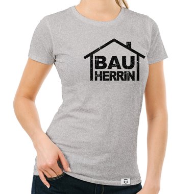 Damen Bauherrinnen Shirts - Rundhals und V-Neck - Glitzer Rundhals dunkelblau-goldglitzer S