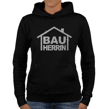 Damen Richtfest Hoodie - Bauherrin Motive - Glitzer