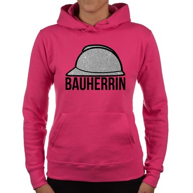 Damen Richtfest Hoodie - Bauherrin Motive - Glitzer