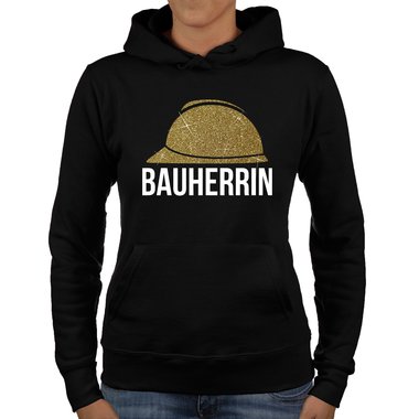 Damen Richtfest Hoodie - Bauherrin Motive - Glitzer