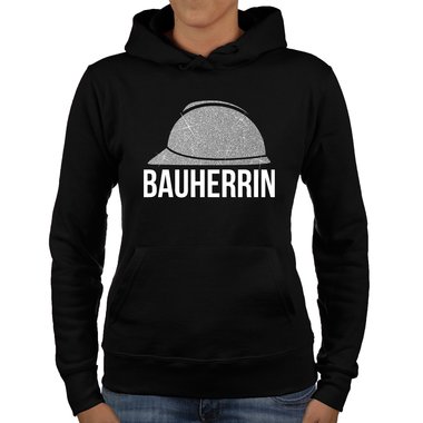 Damen Richtfest Hoodie - Bauherrin Motive - Glitzer