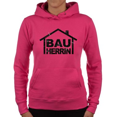 Damen Richtfest Hoodie - Bauherrin Motive - Glitzer