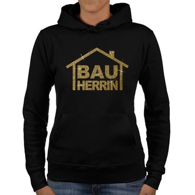 Damen Richtfest Hoodie - Bauherrin Motive - Glitzer