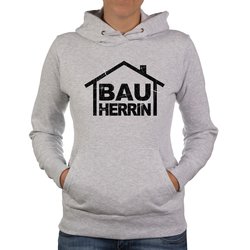 Damen Richtfest Hoodie - Bauherrin Motive - Glitzer