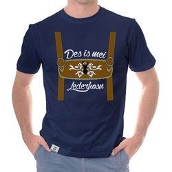 Herren Oktoberfest T-Shirts - Des is mei Lederhosn! -...