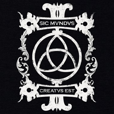 Damen T-Shirts mit Rund- oder V-Ausschnitt - Sic mundus creatus est Rundhals dunkelblau-weiss S