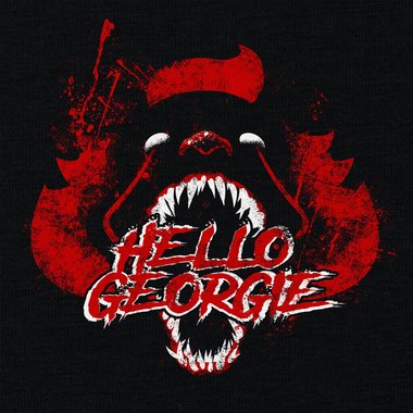 Horror & Halloween ES T-Shirts - Damen und Herren - Hello Georgie Damen Rundhals dunkelblau-weiss M