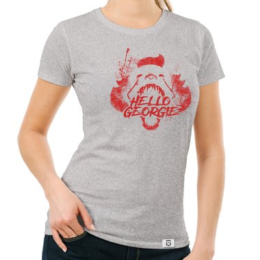 Horror & Halloween ES T-Shirts - Damen und Herren - Hello Georgie Damen Rundhals dunkelblau-weiss M