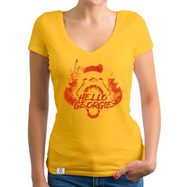 Horror & Halloween ES T-Shirts - Damen und Herren - Hello Georgie Damen Rundhals dunkelblau-weiss M