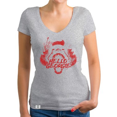 Horror & Halloween ES T-Shirts - Damen und Herren - Hello Georgie Herren Rundhals weiss-rot S