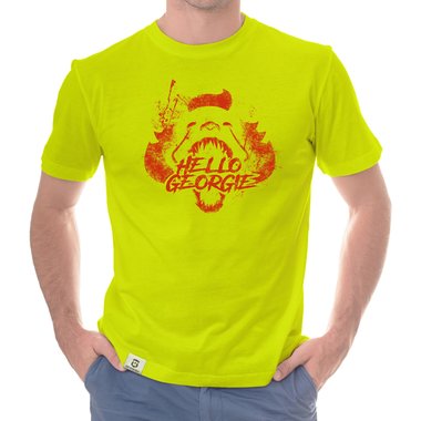 Horror & Halloween ES T-Shirts - Damen und Herren - Hello Georgie Herren Rundhals weiss-rot S
