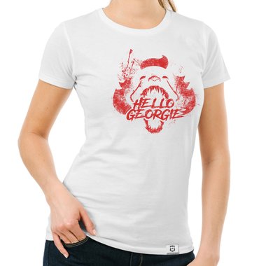 Horror & Halloween ES T-Shirts - Damen und Herren - Hello Georgie Herren Rundhals weiss-rot S