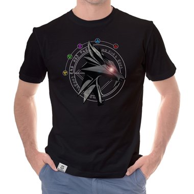 Herren T-Shirts - Mit whlbaren Gaming, Film & Serien Motiven Arc-Reactor-Riss S