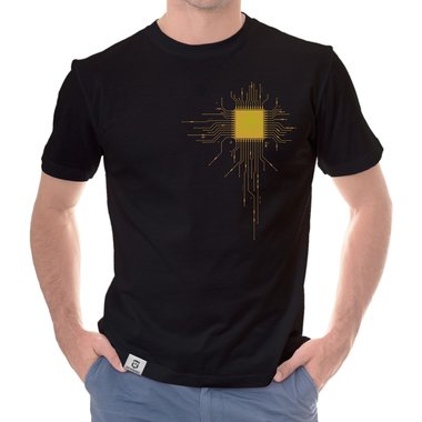 Herren T-Shirts - Mit whlbaren Gaming, Film & Serien Motiven Arc-Reactor-Riss S
