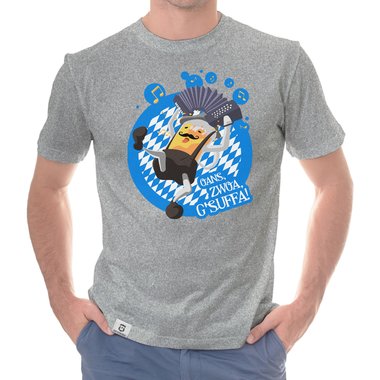 Oktoberfest T-Shirts - Oans, Zwoa, Gsuffa! - Herren & Damen Outfit Herren dunkelblau S