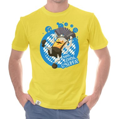 Oktoberfest T-Shirts - Oans, Zwoa, Gsuffa! - Herren & Damen Outfit Herren dunkelblau S