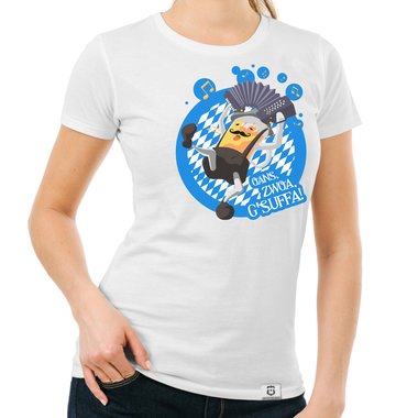 Oktoberfest T-Shirts - Oans, Zwoa, Gsuffa! - Herren & Damen Outfit Herren dunkelblau S