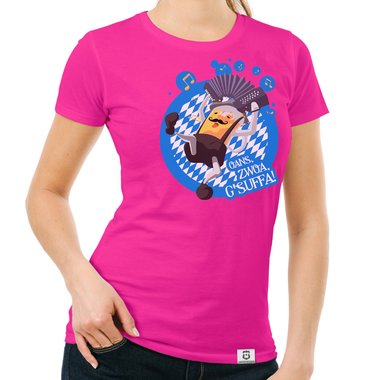 Oktoberfest T-Shirts - Oans, Zwoa, Gsuffa! - Herren & Damen Outfit Herren dunkelblau S