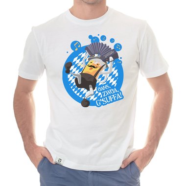 Oktoberfest T-Shirts - Oans, Zwoa, Gsuffa! - Herren & Damen Outfit Herren dunkelblau S
