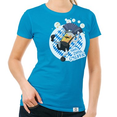 Oktoberfest T-Shirts - Oans, Zwoa, Gsuffa! - Herren & Damen Outfit Herren dunkelblau S