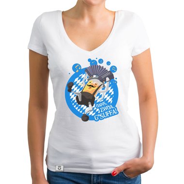 Oktoberfest T-Shirts - Oans, Zwoa, Gsuffa! - Herren & Damen Outfit Herren dunkelblau S